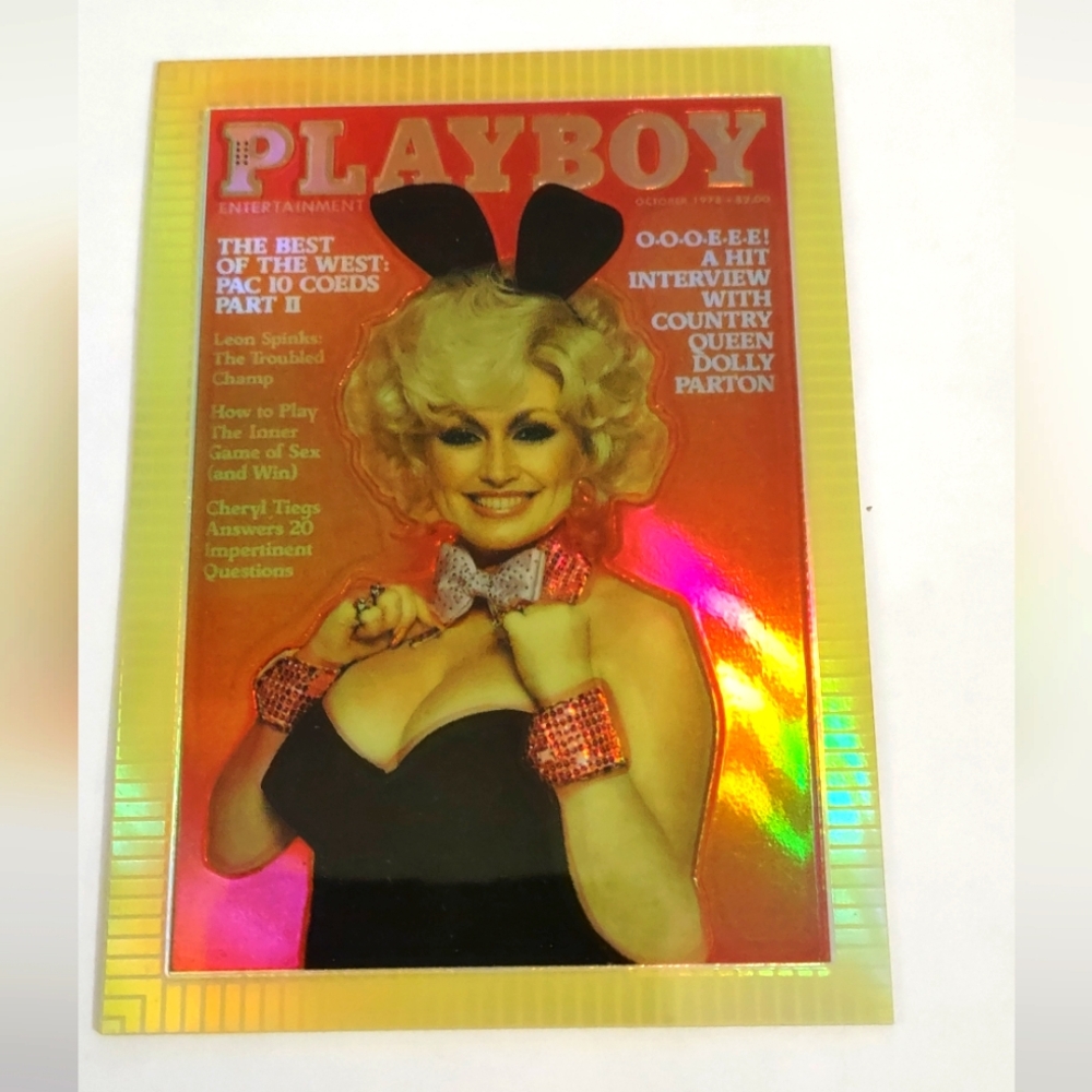 REDUCED!!! 1995 Playboy Promo Dolly Parton Card RARE!!!